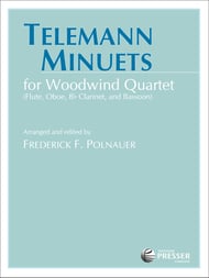 TELEMANN MINUETS WOODWIND 4TET EPRINT cover